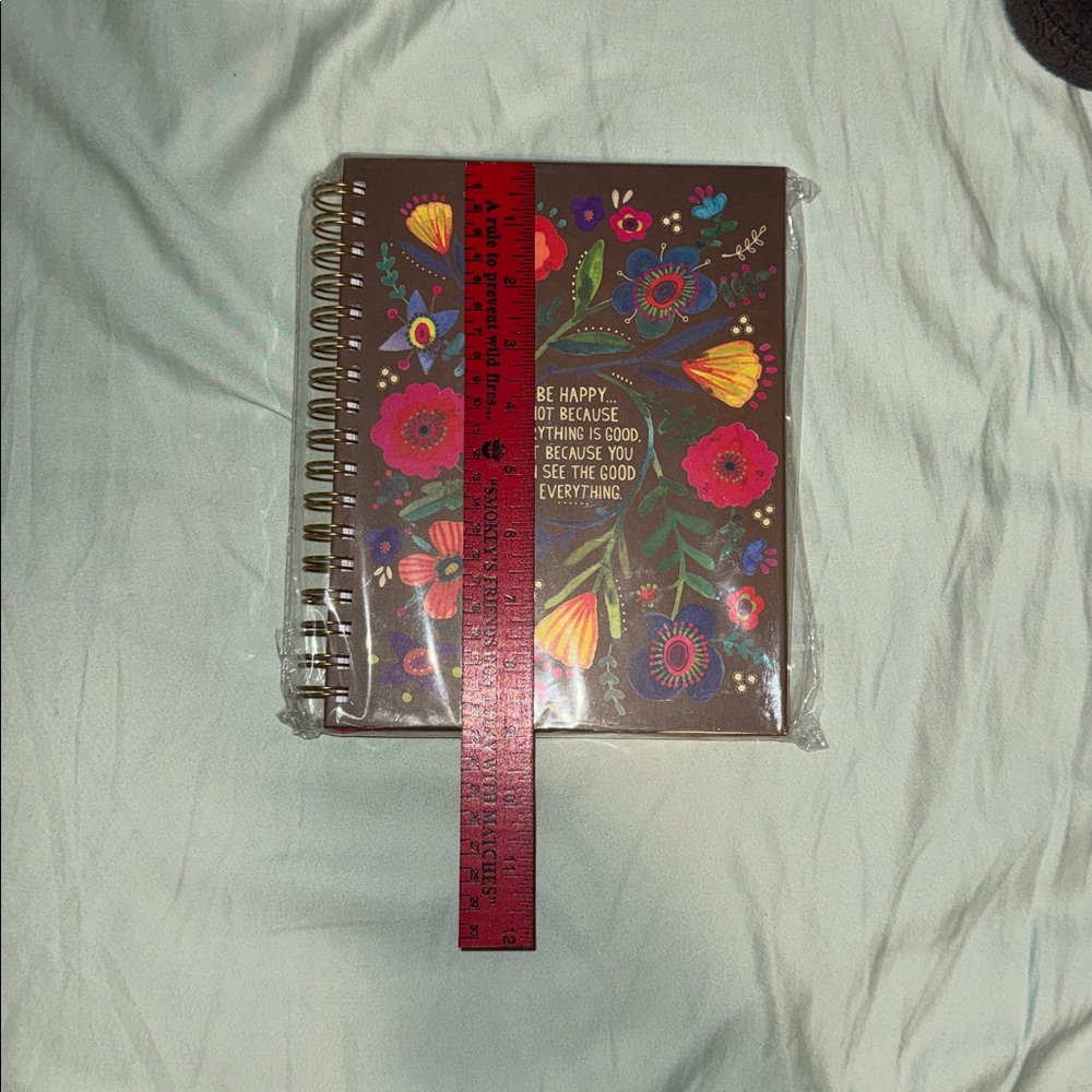 NEW NATURAL LIFE Floral Spiral Notebook with Flowers from Yankee Candle Co - Picture 7 of 9